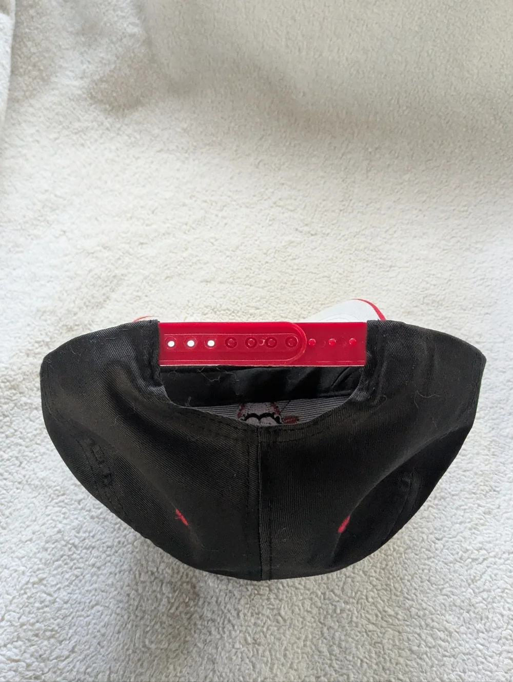 Vintage Chicago Bulls Black Red Snapback Hat Cap NBA Basketball Retro OSFA